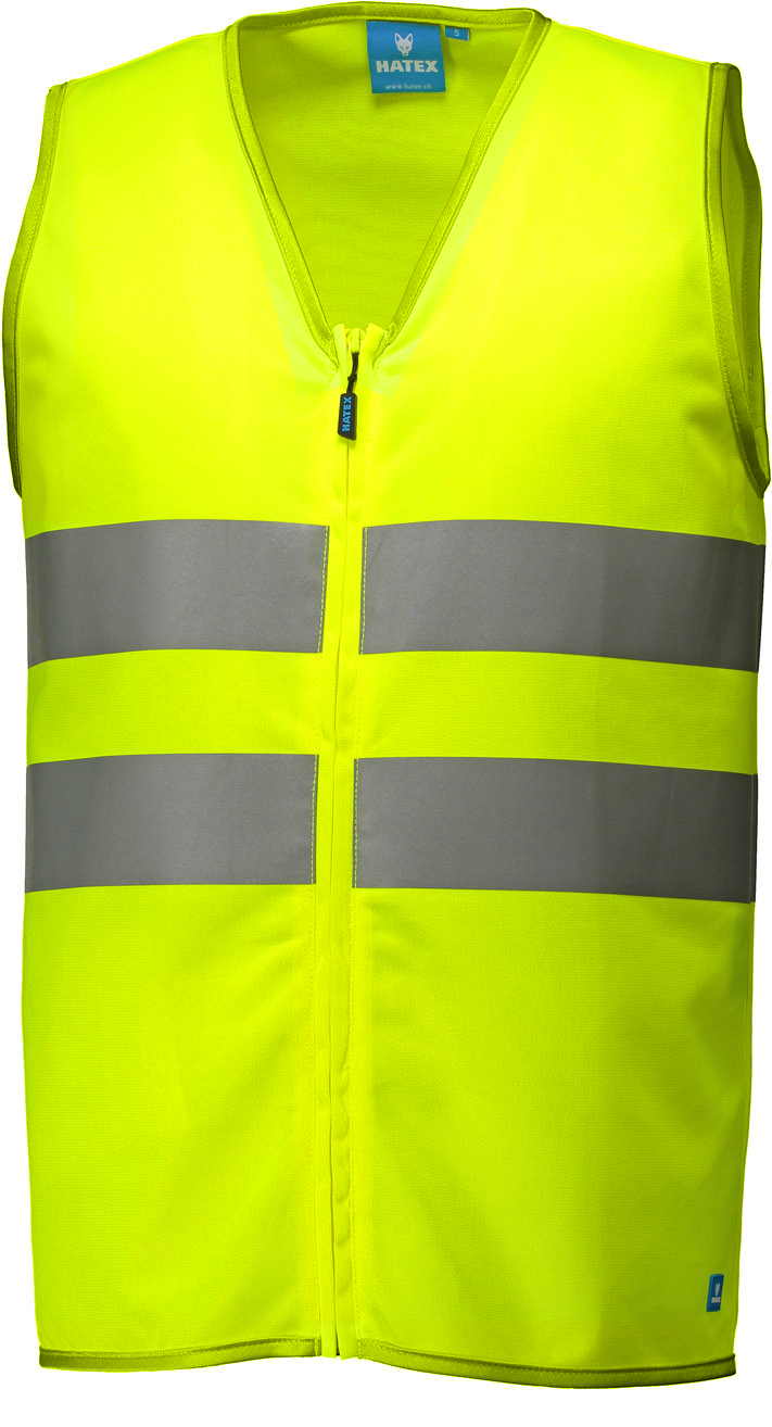 Gilet haute visibilitéavec fermeture éclair
