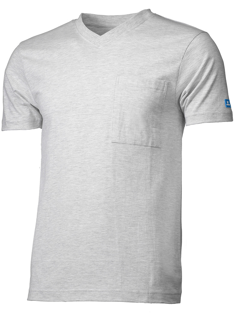 T-Shirt mit Viskose, V-Ausschnitt, 180gr.