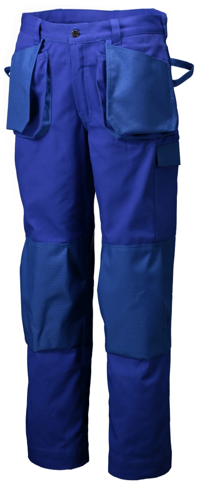 Arbeitshose blau mit ausklappbaren Taschen