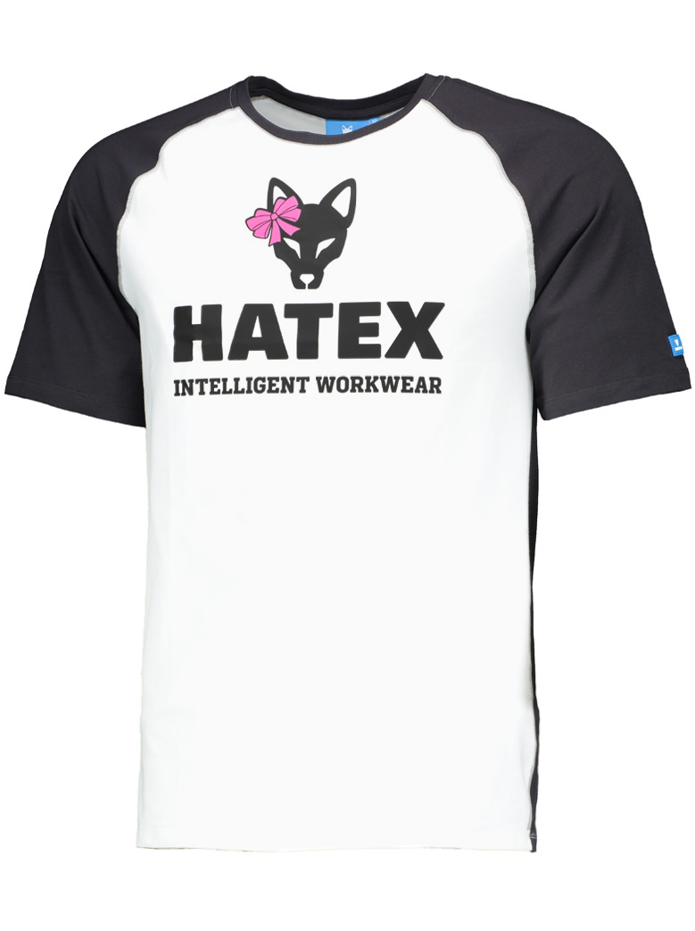 XPERT T-Shirt Hatex Fuchs Schleife pink, Rundhals, 180gr.